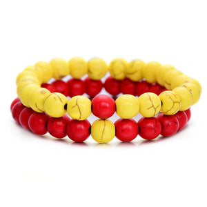 Open image in slideshow, Sweetheart Bracelet - Yellow &amp; Red
