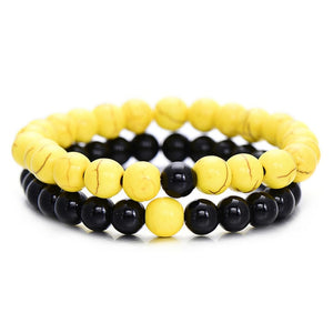Open image in slideshow, Sweetheart Bracelet - Yellow &amp; Black
